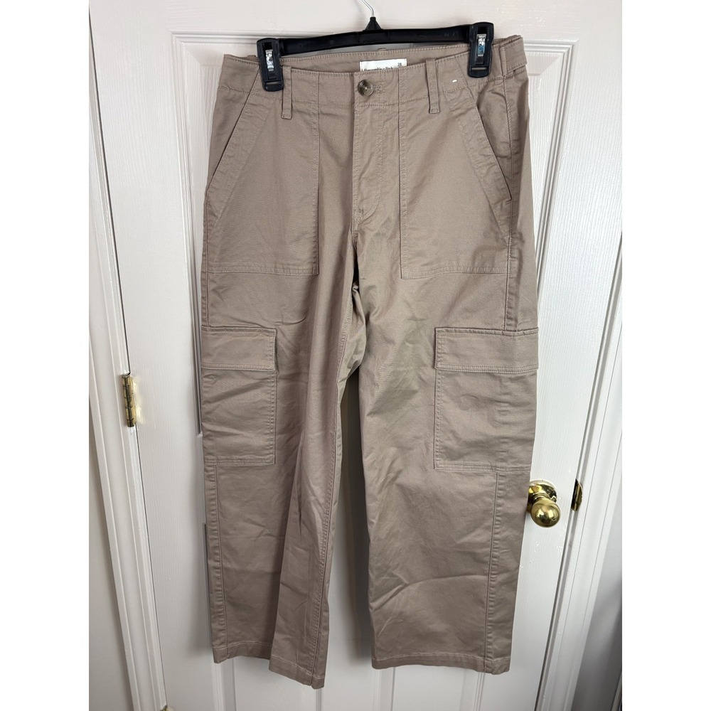 Abercrombie & Fitch Cargo Pants Womens 6R Tan Khaki Excellent Utility Straight